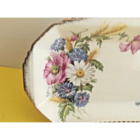 Royal Albert - Harvest Bouquet - Serving/Candy/Butter Dish 7" x 5" - Picture 10 of 11